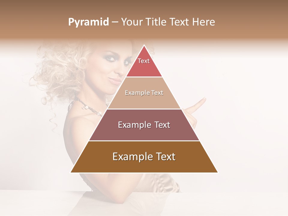 Blond Fashion Curly PowerPoint Template