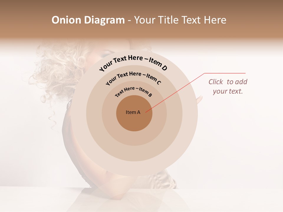 Blond Fashion Curly PowerPoint Template