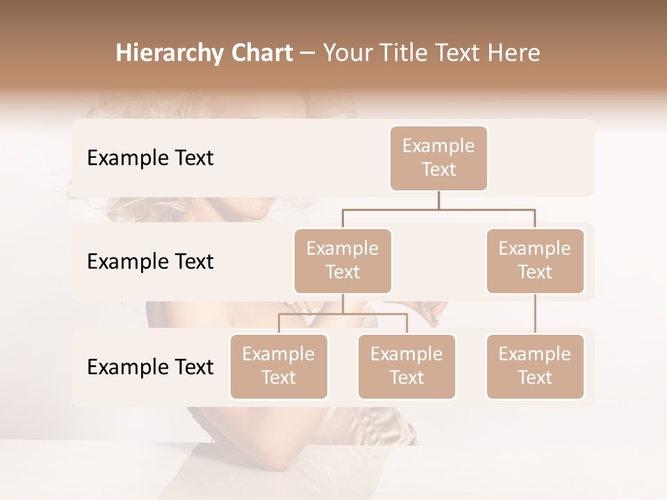 Blond Fashion Curly PowerPoint Template