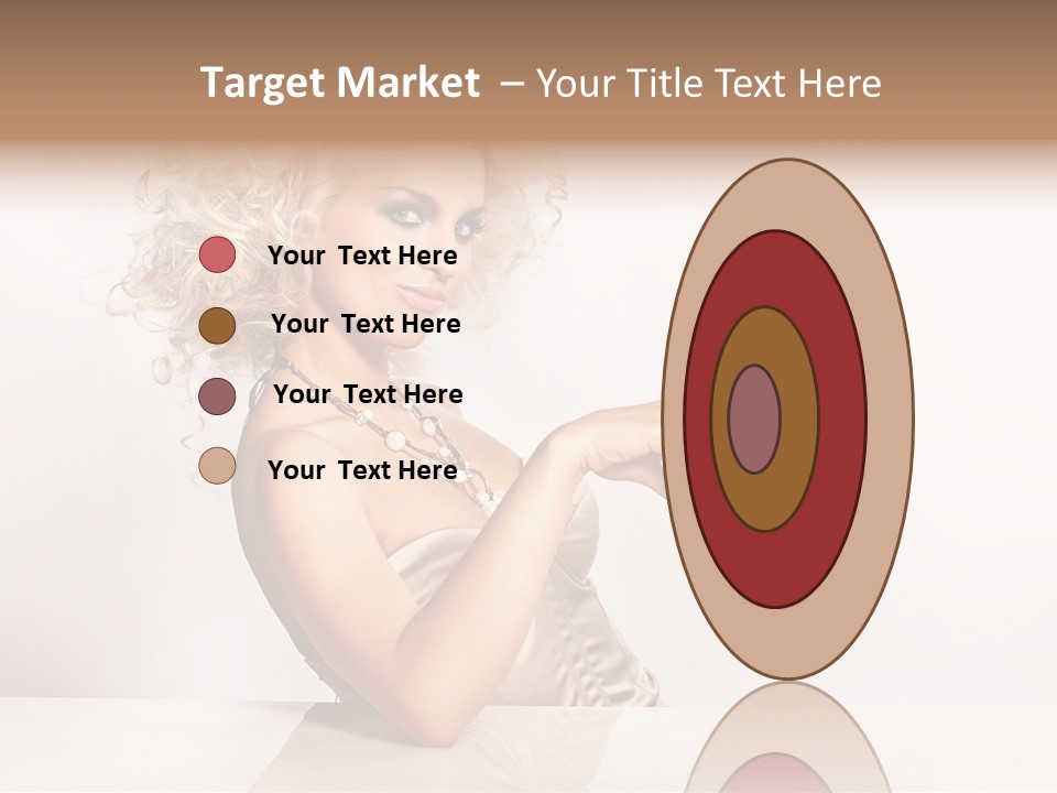 Blond Fashion Curly PowerPoint Template