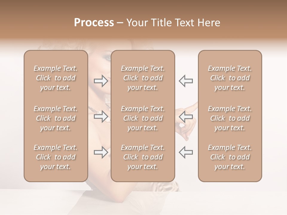 Blond Fashion Curly PowerPoint Template