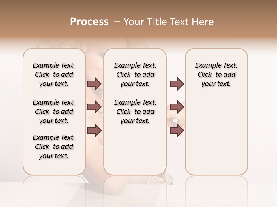 Blond Fashion Curly PowerPoint Template