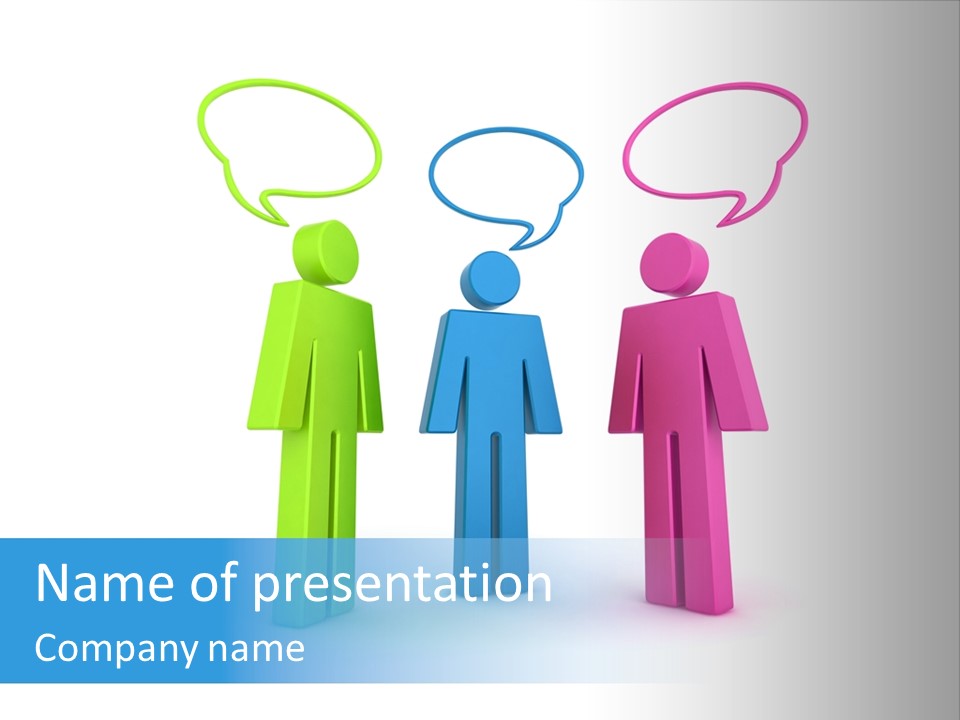 Discussion Debate Company PowerPoint Template