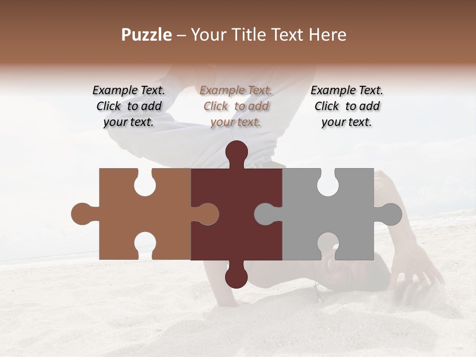 Sand Human Strength PowerPoint Template