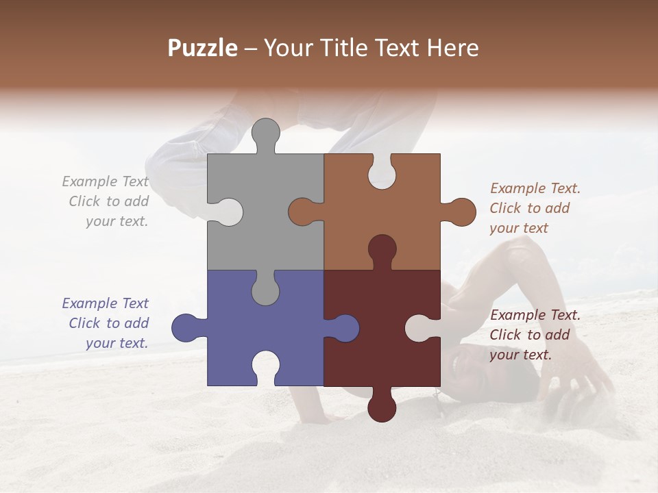 Sand Human Strength PowerPoint Template