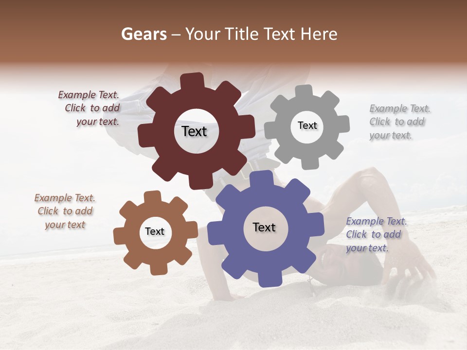 Sand Human Strength PowerPoint Template