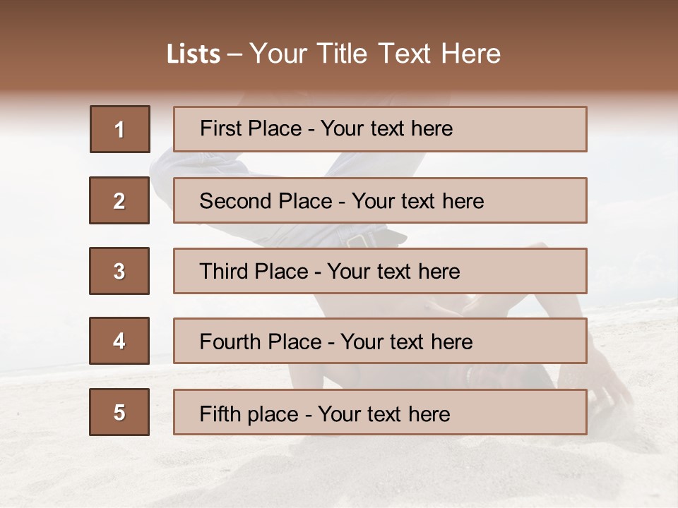 Sand Human Strength PowerPoint Template