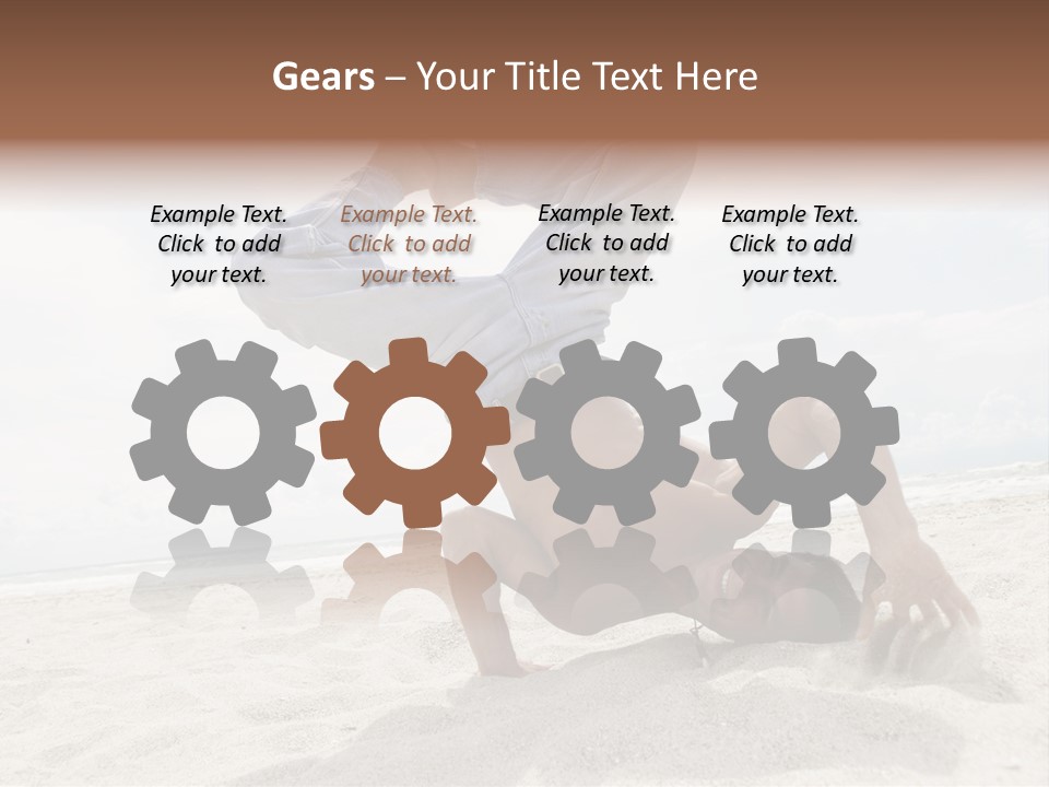 Sand Human Strength PowerPoint Template
