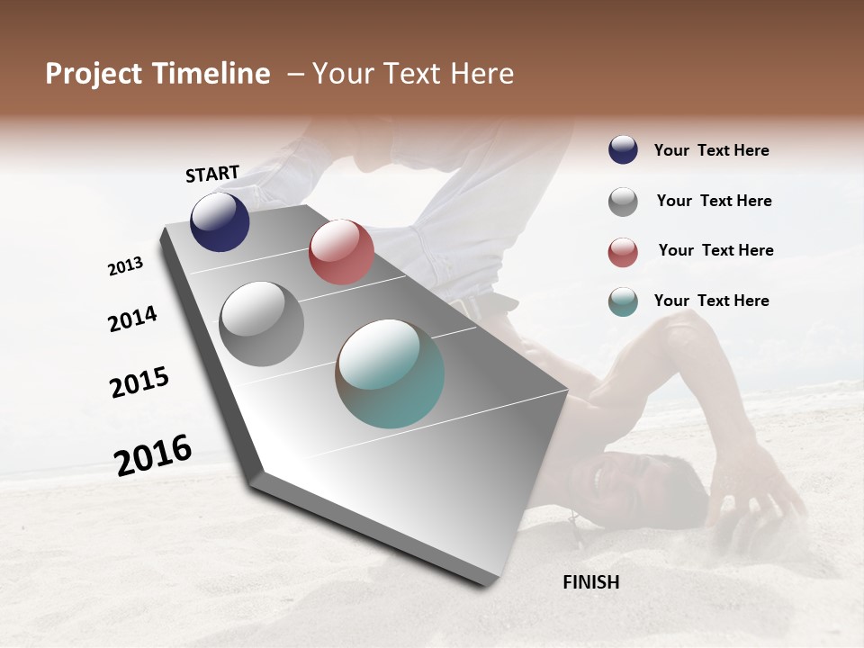 Sand Human Strength PowerPoint Template