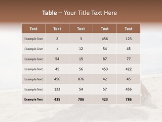 Sand Human Strength PowerPoint Template