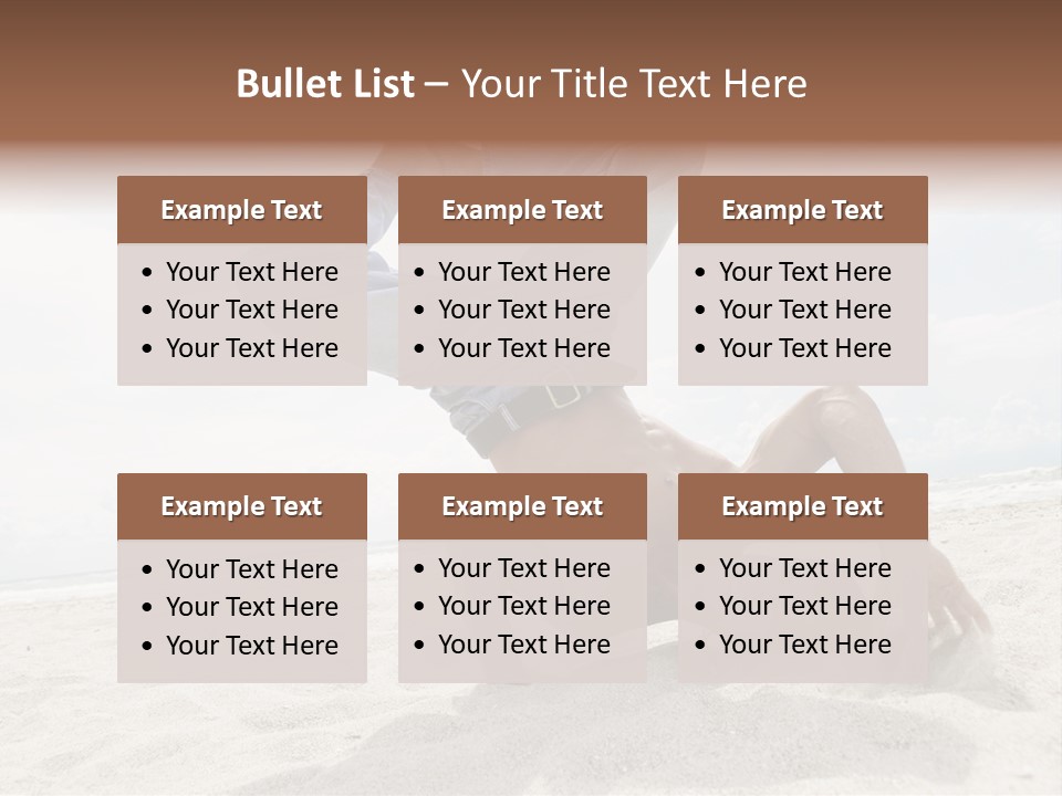 Sand Human Strength PowerPoint Template