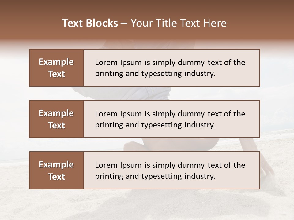 Sand Human Strength PowerPoint Template