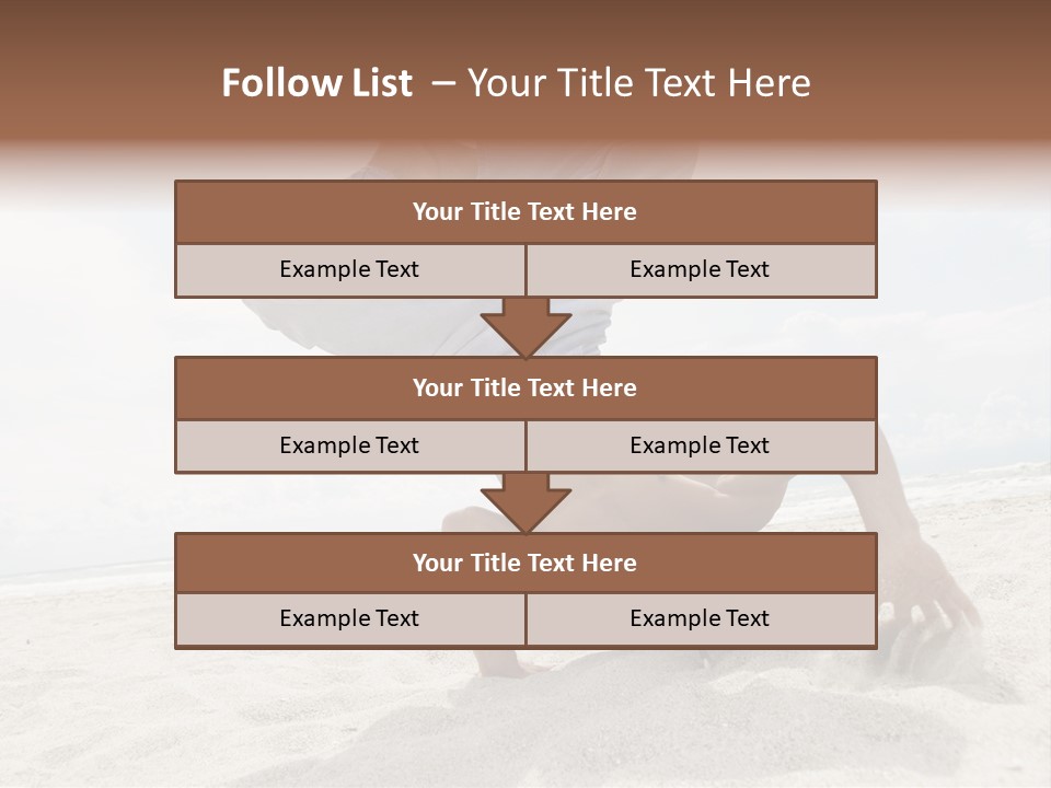 Sand Human Strength PowerPoint Template