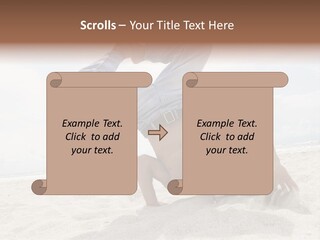 Sand Human Strength PowerPoint Template