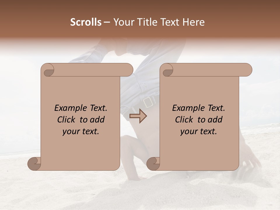 Sand Human Strength PowerPoint Template
