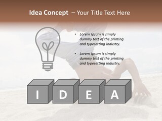Sand Human Strength PowerPoint Template