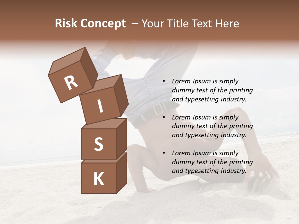 Sand Human Strength PowerPoint Template