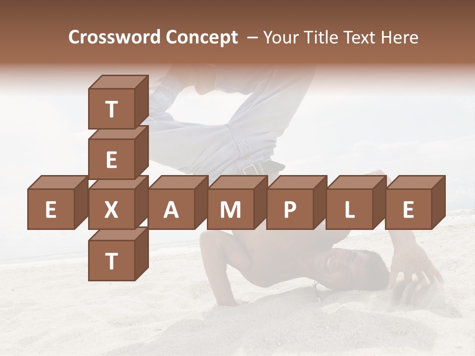 Sand Human Strength PowerPoint Template