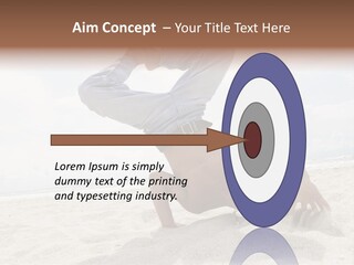 Sand Human Strength PowerPoint Template