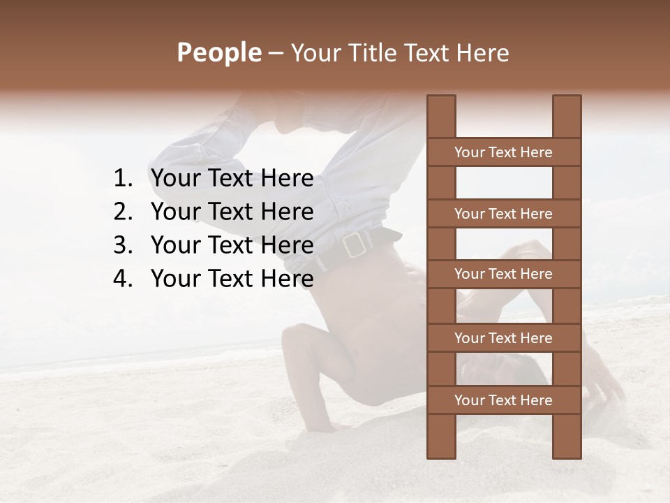 Sand Human Strength PowerPoint Template
