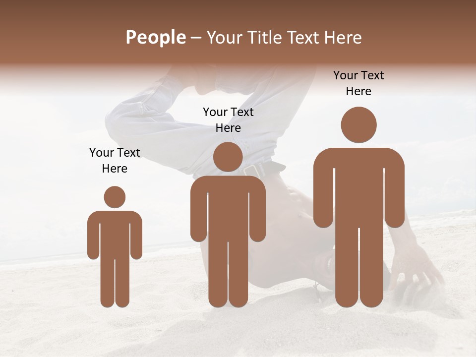 Sand Human Strength PowerPoint Template