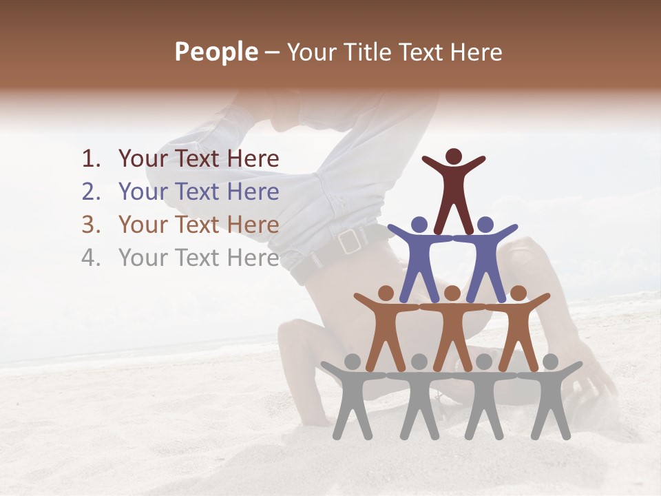 Sand Human Strength PowerPoint Template