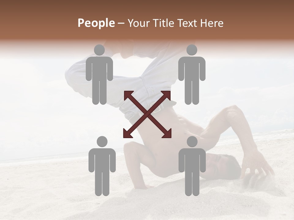 Sand Human Strength PowerPoint Template