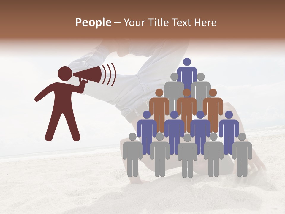 Sand Human Strength PowerPoint Template