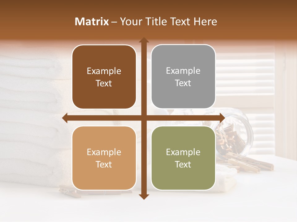 Basket Pins Clothes PowerPoint Template