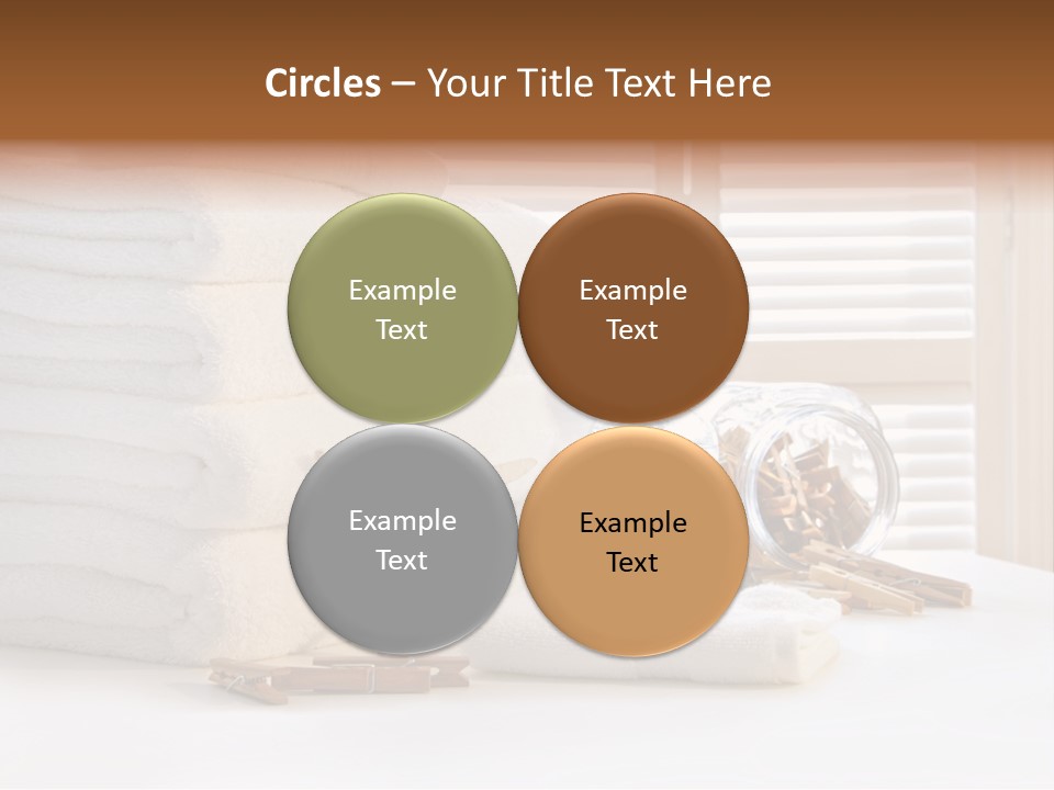 Basket Pins Clothes PowerPoint Template