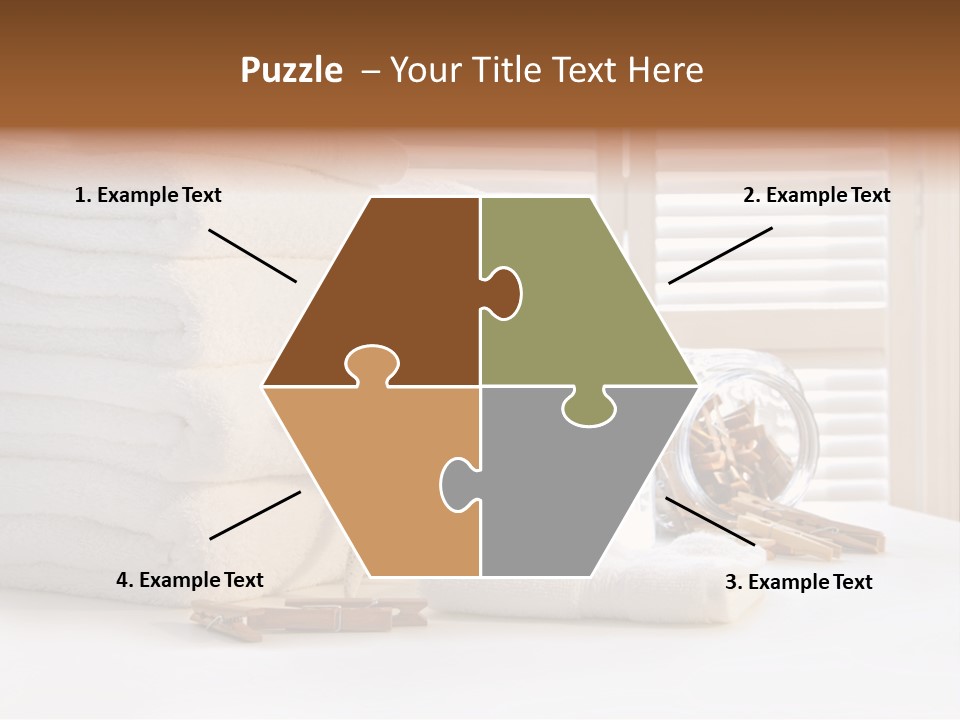 Basket Pins Clothes PowerPoint Template