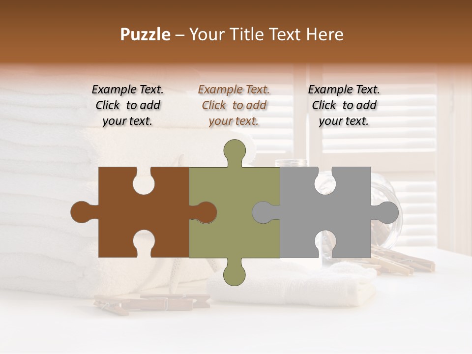 Basket Pins Clothes PowerPoint Template