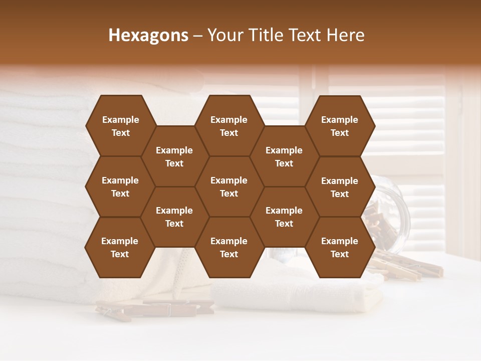 Basket Pins Clothes PowerPoint Template