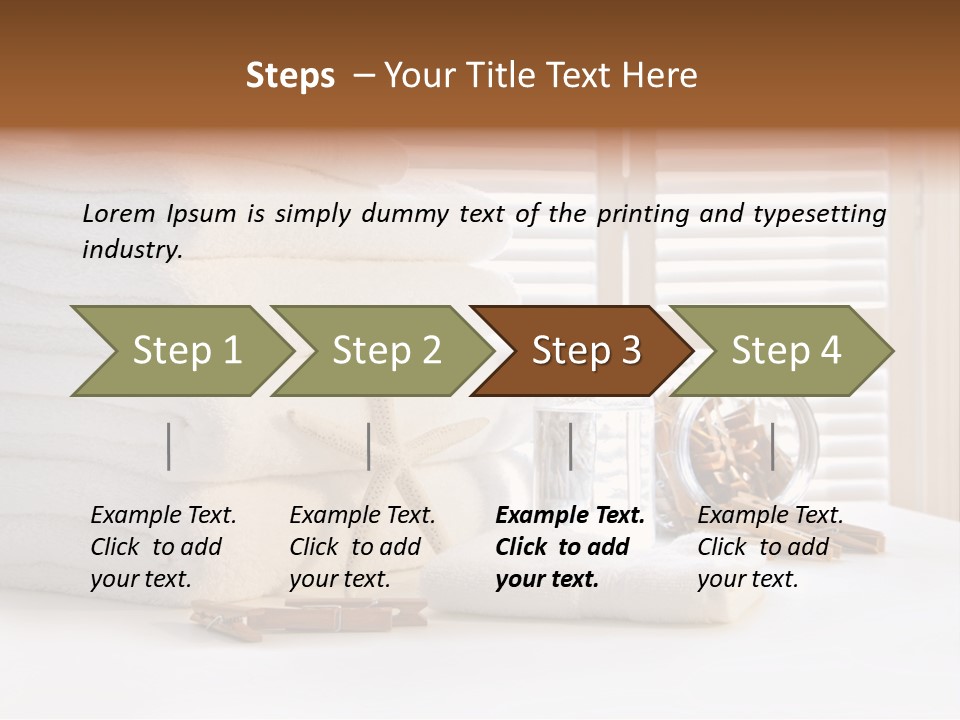 Basket Pins Clothes PowerPoint Template