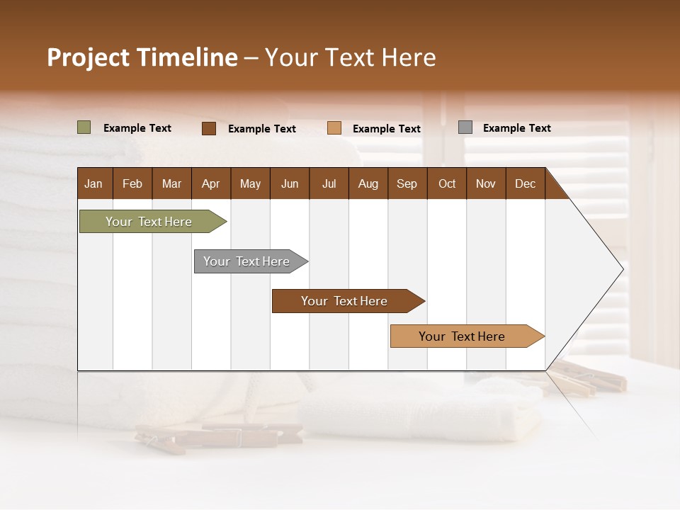 Basket Pins Clothes PowerPoint Template