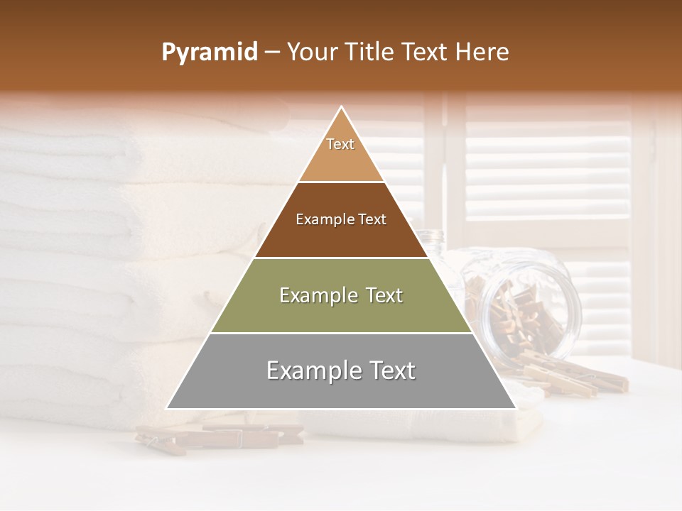 Basket Pins Clothes PowerPoint Template