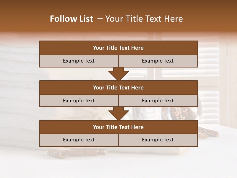 Basket Pins Clothes PowerPoint Template