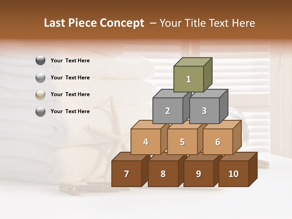 Basket Pins Clothes PowerPoint Template