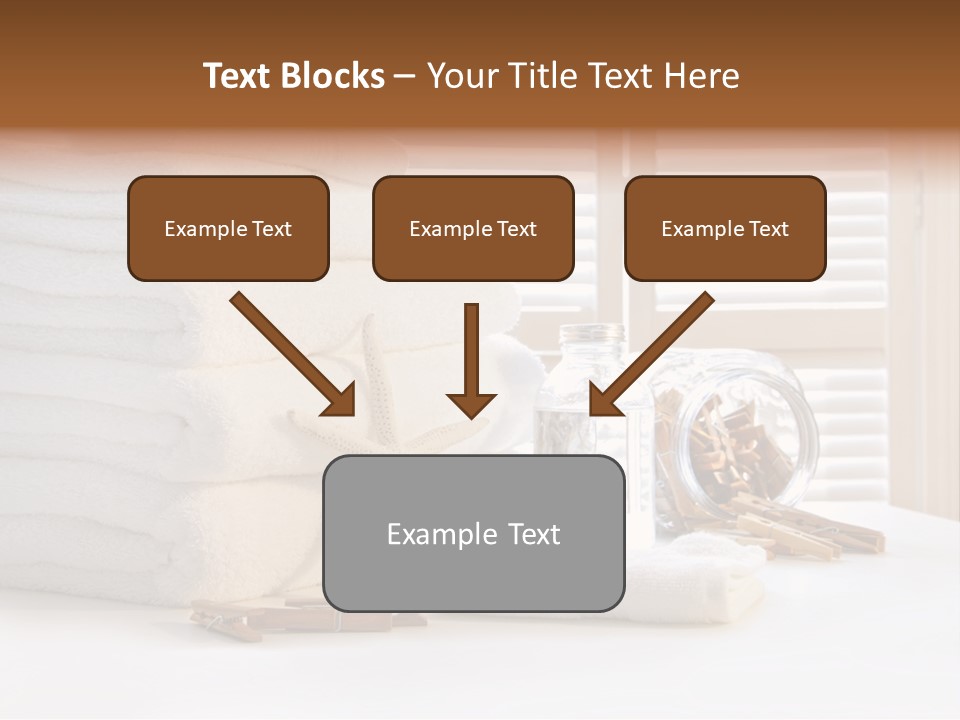 Basket Pins Clothes PowerPoint Template