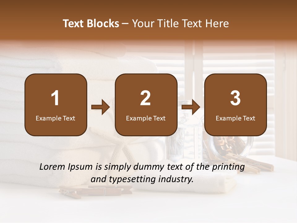 Basket Pins Clothes PowerPoint Template