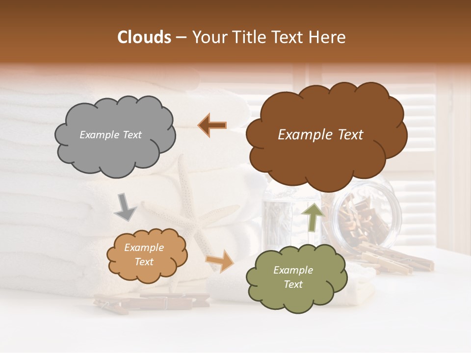 Basket Pins Clothes PowerPoint Template