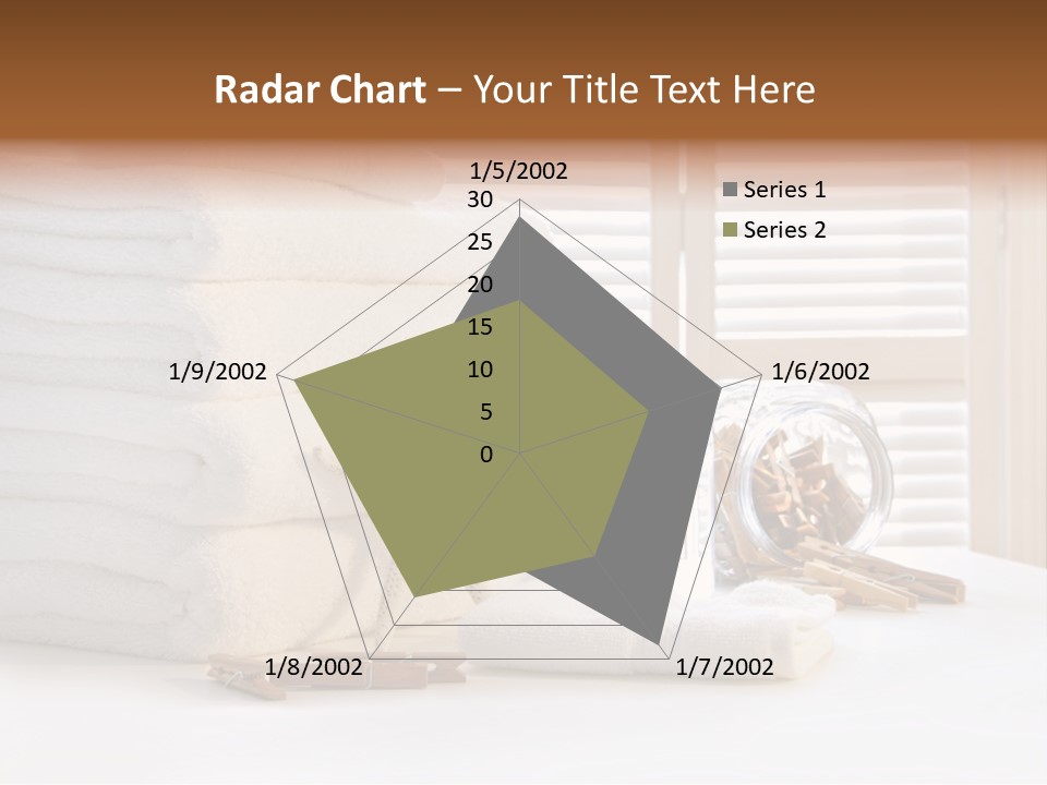 Basket Pins Clothes PowerPoint Template