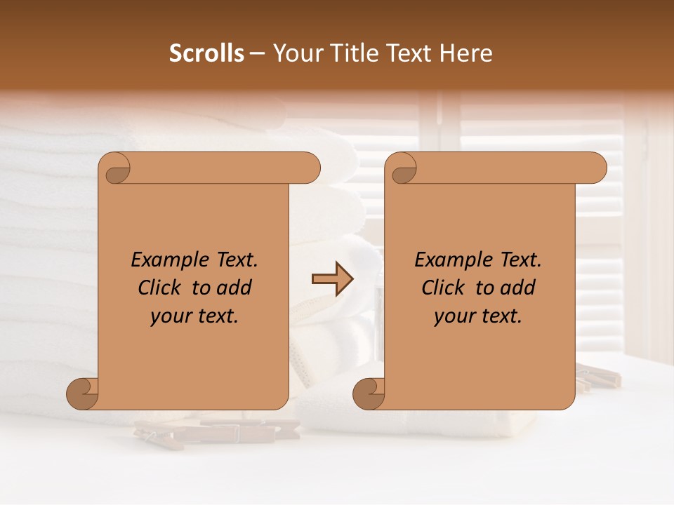 Basket Pins Clothes PowerPoint Template