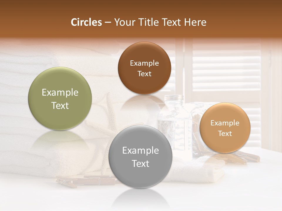 Basket Pins Clothes PowerPoint Template