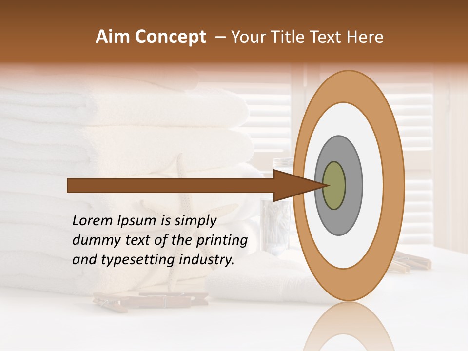 Basket Pins Clothes PowerPoint Template