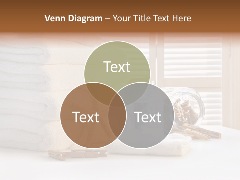 Basket Pins Clothes PowerPoint Template