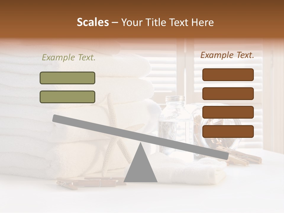 Basket Pins Clothes PowerPoint Template