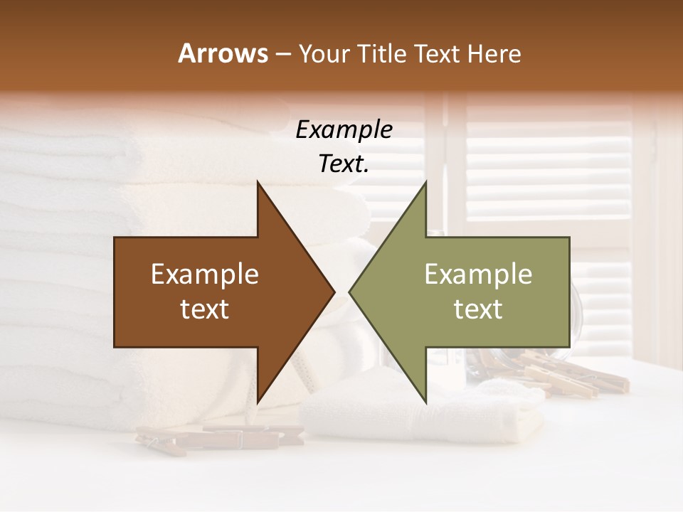 Basket Pins Clothes PowerPoint Template