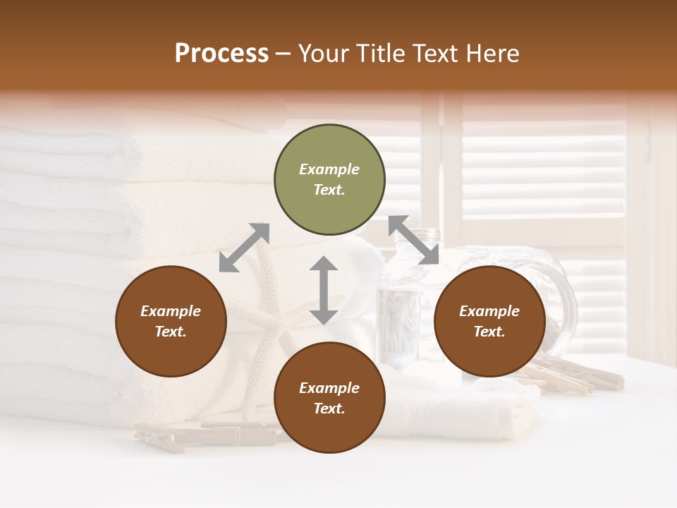 Basket Pins Clothes PowerPoint Template