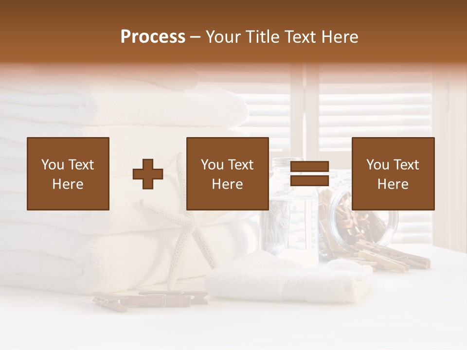 Basket Pins Clothes PowerPoint Template